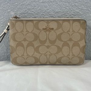 Coach Tan Signature Clutch